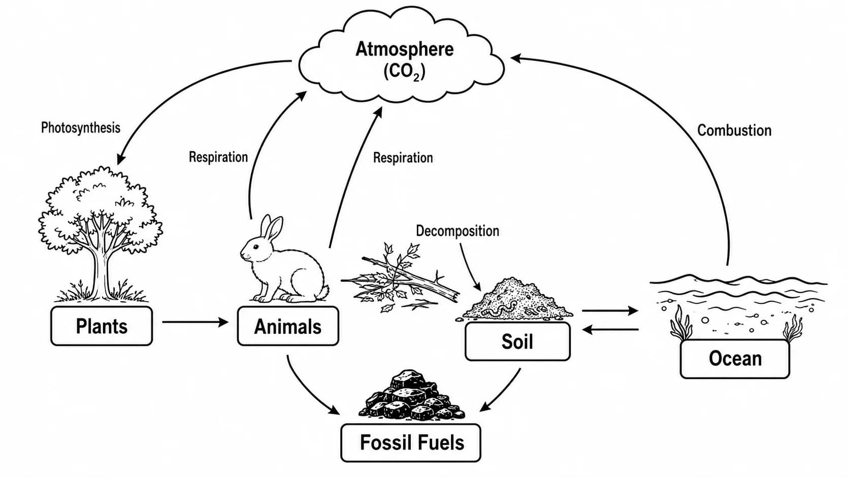 Carbon Cycle Diagram Generator
