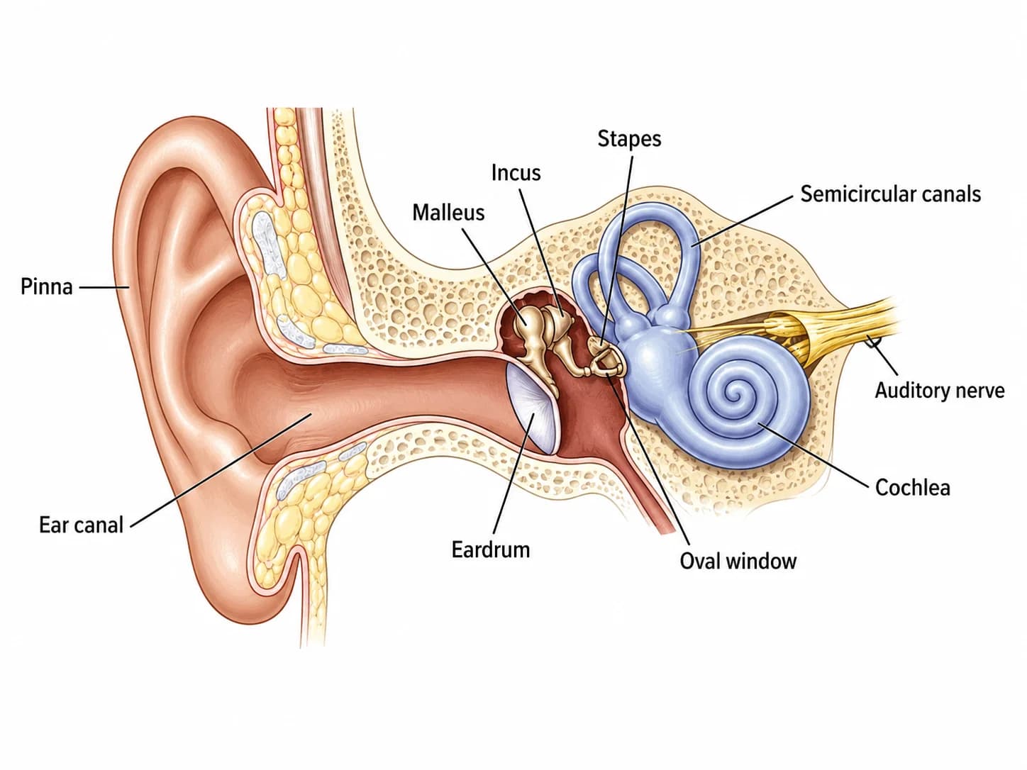 Ear Anatomy Diagram Generator