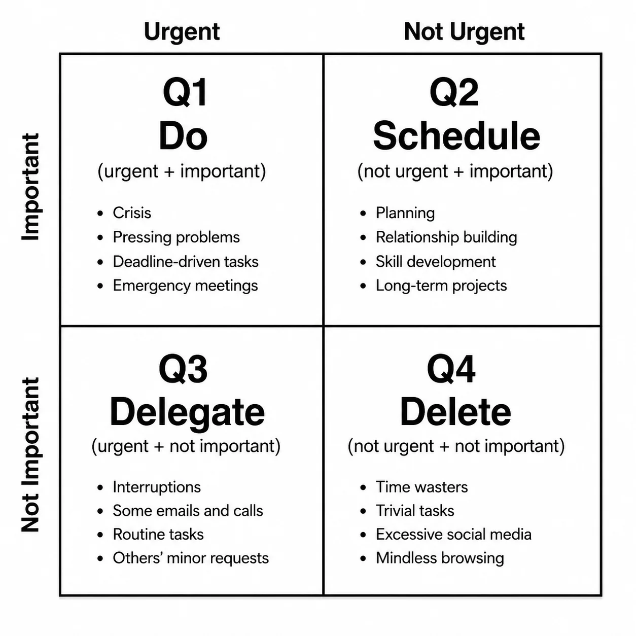 Eisenhower Matrix Generator