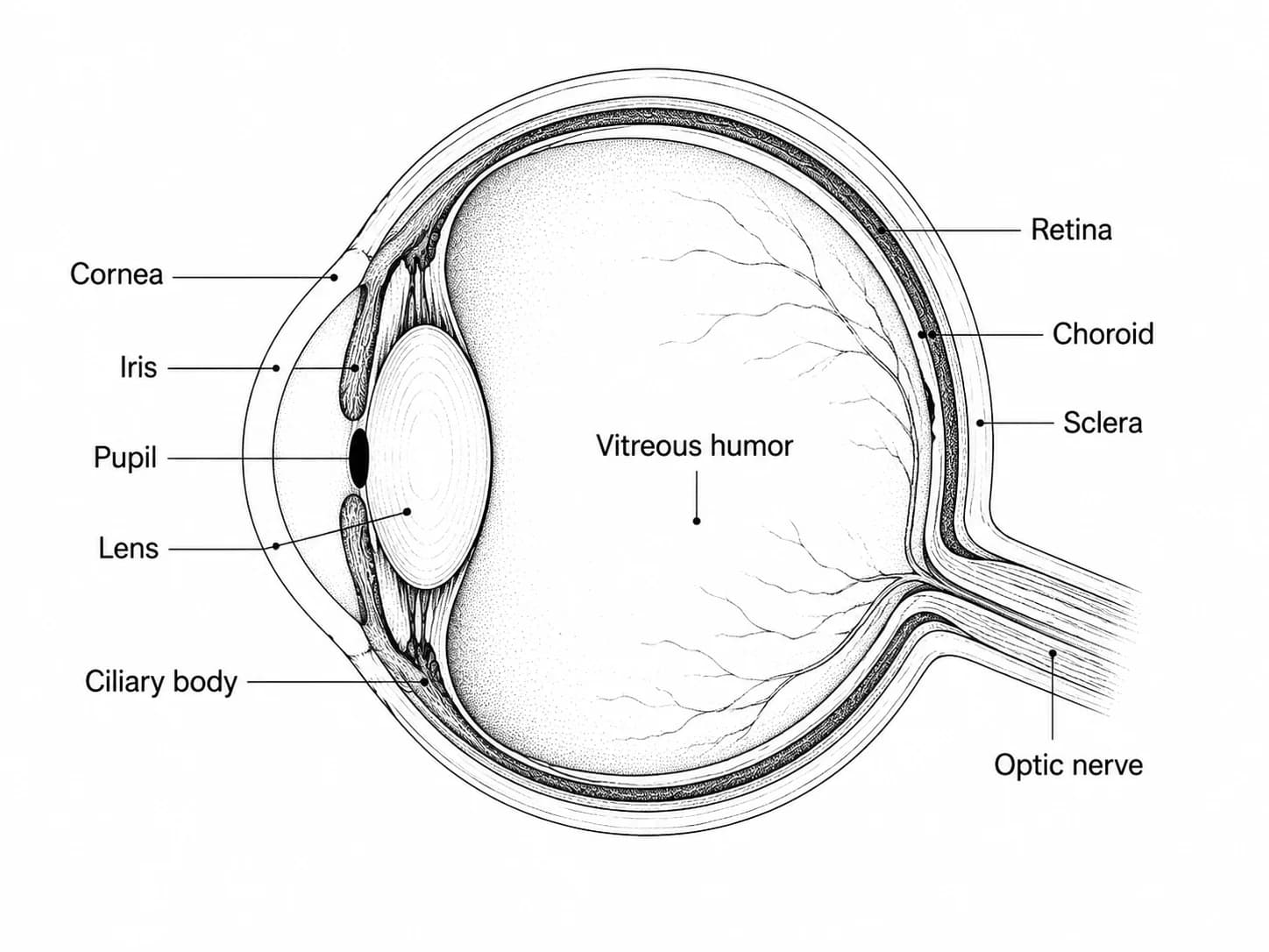 Eye Anatomy Diagram Generator