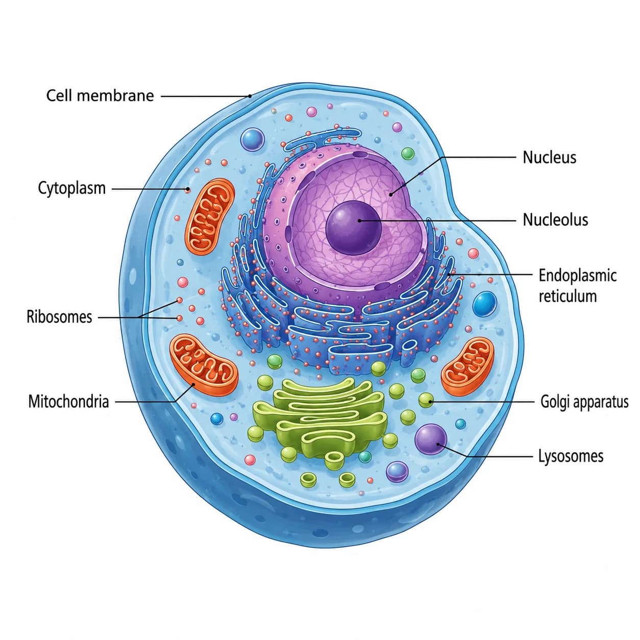 Animal Cell Diagram Generator
